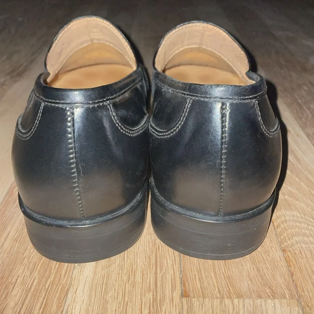 Bass‎ Flex Merger Black Leather Penny Loafers.  Size 9.